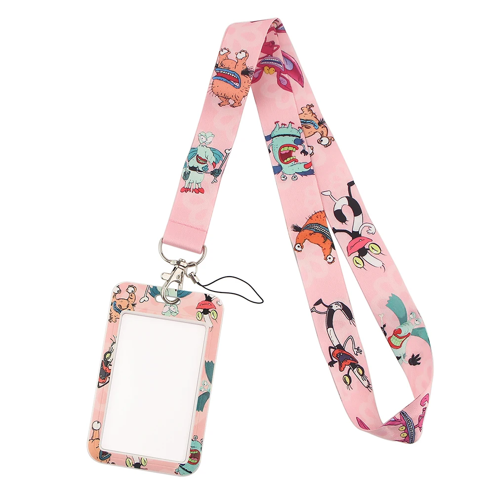 CA250 New Fashion Cartoon Anime Lanyard Key Strap for Phone Keys Cartoon Lanyards ID Badge With Key Ring Holder