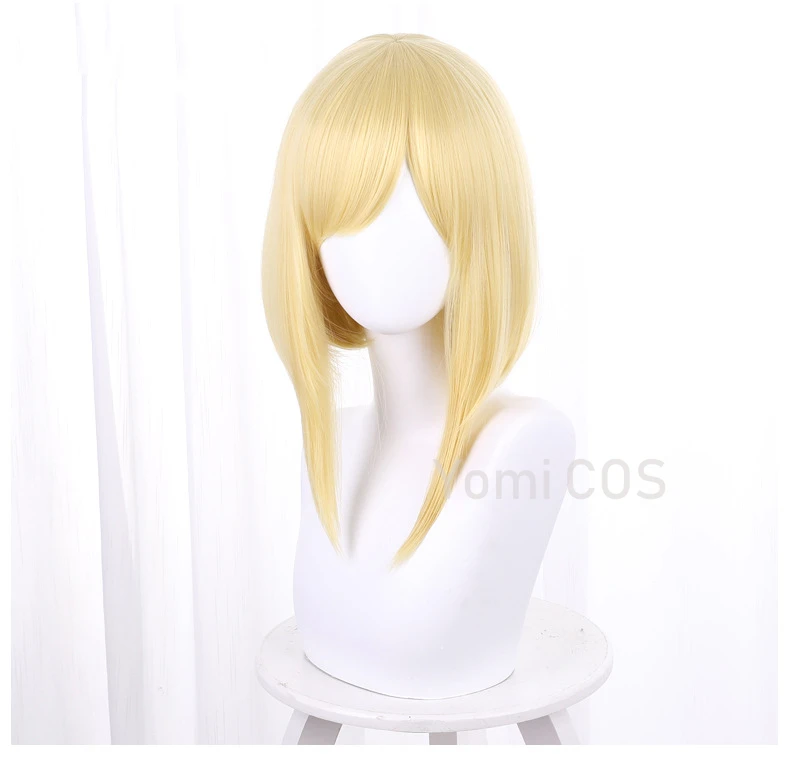 Anime Takt Op.Destiny Cosplay Wig Symphony No.5 In C Minor Op.67 Costume Destiny Headgear Yellow Bob Short Hair Anime Headwear