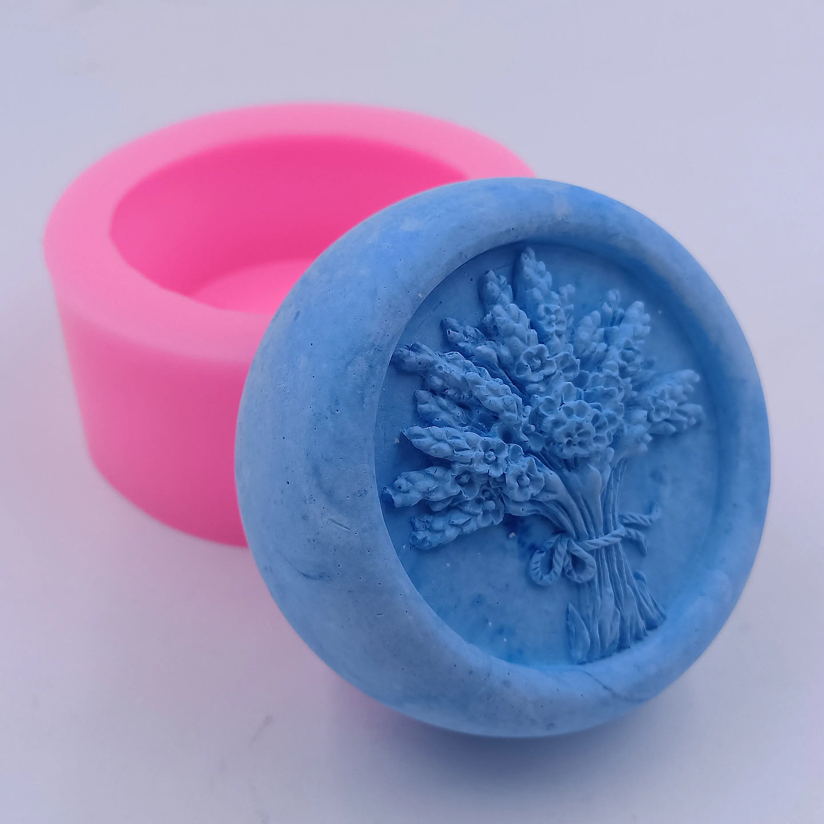 Bouquet Design Homemade Bar Soap Mold Scented Candle Wax Melt Molds Gypsum Decorating Craft Silicone Mold