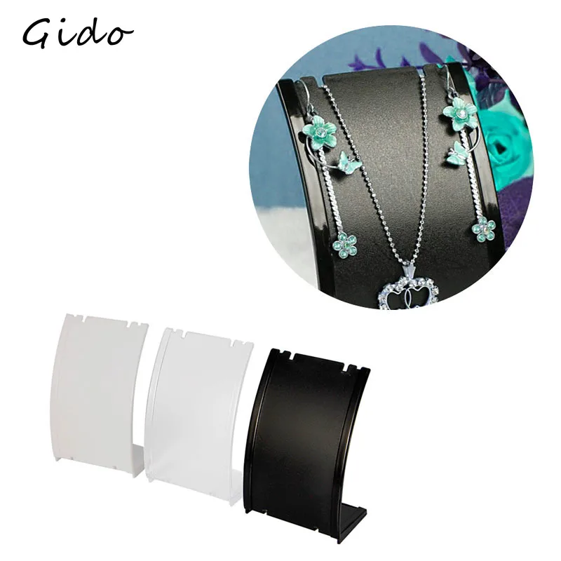 

Fashion, simple, stylish, and high quality Pendant Necklace Chain Earring Bust Neck Plastic Display Stand Holder Showcase