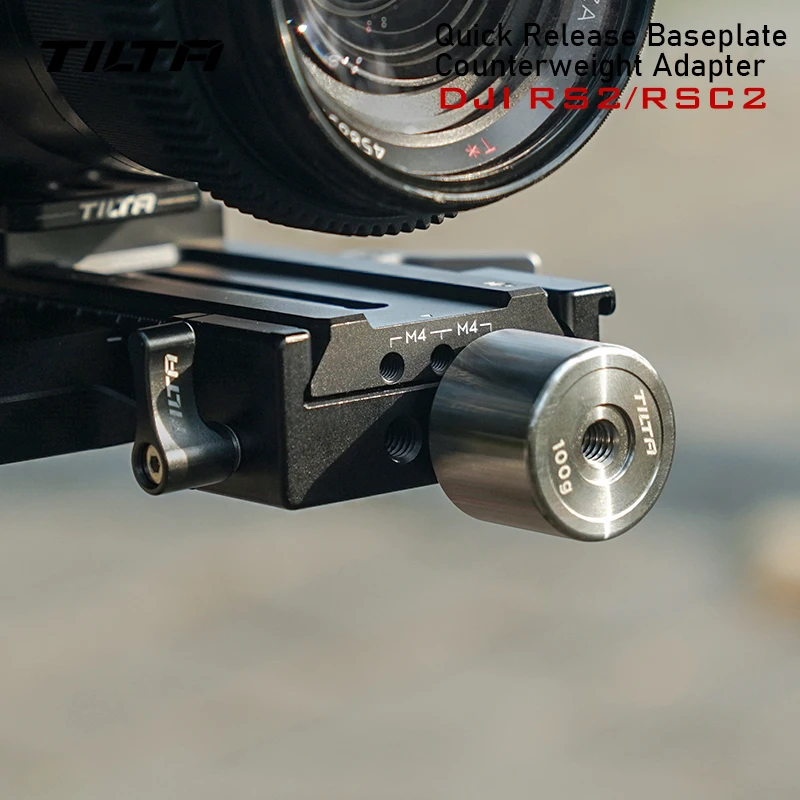 TILTA TGA-BCA Quick Release Baseplate Counterweight Adapter With DJI RS2 RSC 2