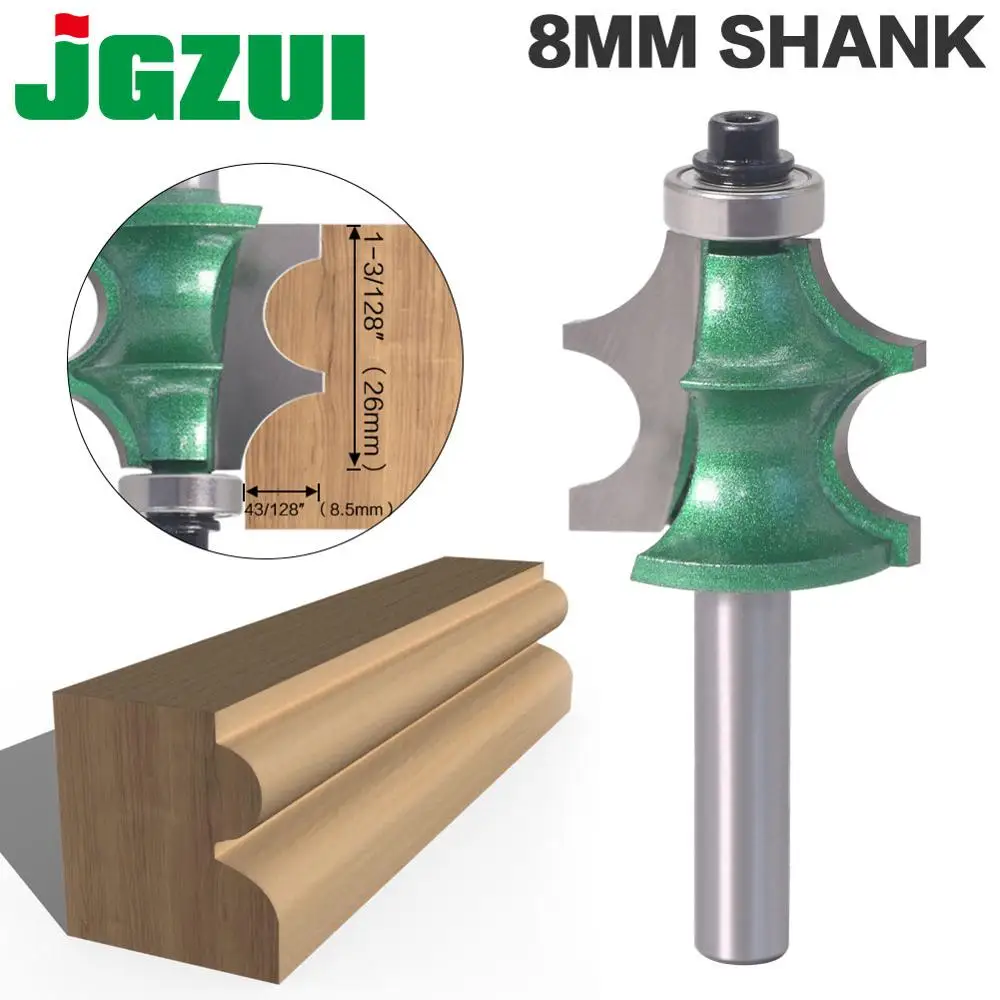 1pcs 8 millimetri Shank Disegno Linea di Router Bit per Legno Con Cuscinetto Strumenti di Lavorazione Del Legno