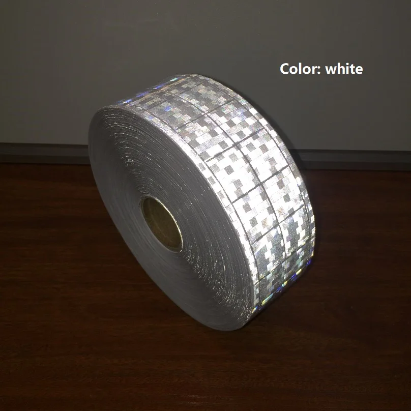 2-Zoll-fluoreszierender reflektierender Westenstreifen, hohe Sichtbarkeit, PVC-Band, Warnreflektor für Kleidung, Sicherheitsausrüstung – Detail 6