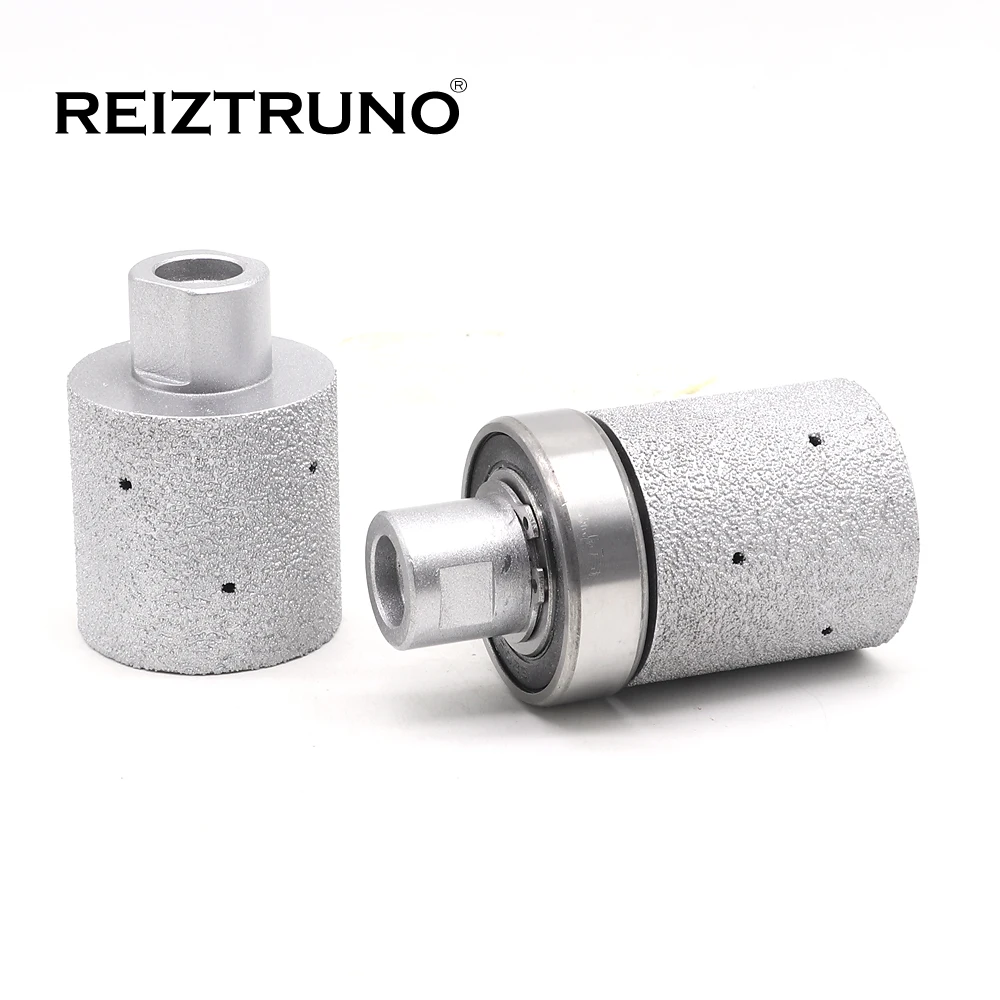 Reiztruno 2นิ้วBrazed Diamondกลองล้อนิ้วมือBitsสำหรับบดHardหินแกรนิตเรียบแน่นภายในรัศมีอ่างล้างจานCutout,1Pc