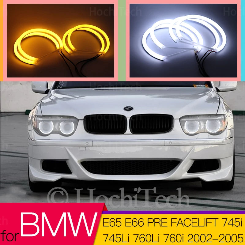 

Switchback Cotton Light LED Angel Eye Halo Dual Color for BMW E65 E66 PRE FACELIFT 745i 745Li 760Li 760i 2002 2003 2004 2005