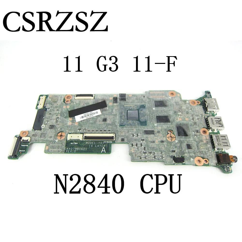 

For HP Chromebook 11 G3 11-F Laptop Motherboard N2840 CPU 2GB RAM 16GB eMMC 790939-001 Mainboard