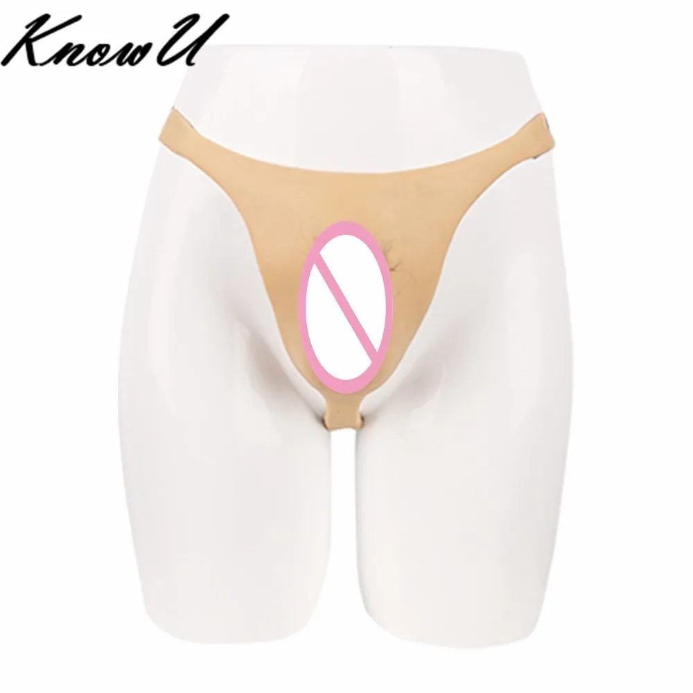 

KnowU Silicone Thong Panty Briefs Transgender Vagina Transvestite sous-vêtements en silicone нижнее белье