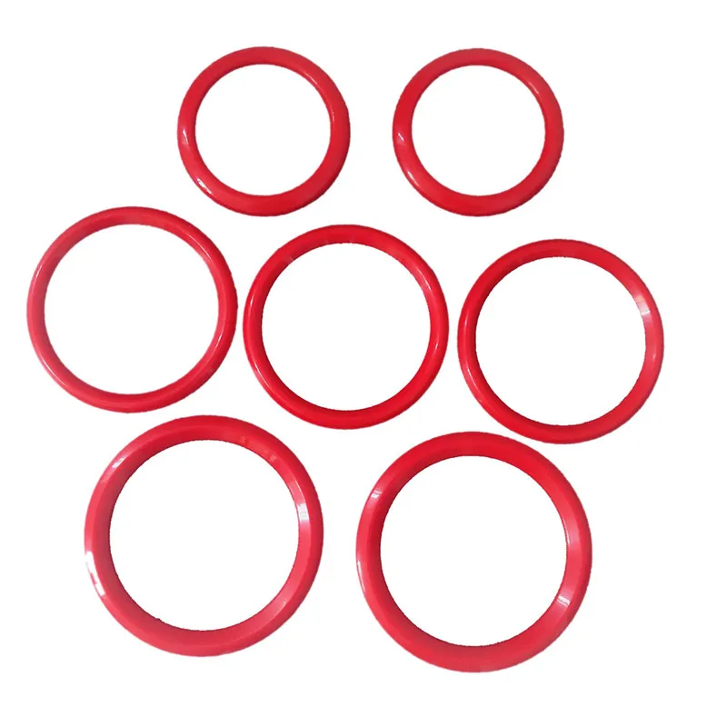 7Pcs/Set Air Condition Air Vent Outlet Ring Cover Trim For For Mercedes Benz A W177 B W247 GLB X247 CLA C118 GLA H247 2020-2024
