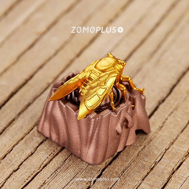 

ZOMO PLUS Fantastic Beasts Series - Golden Cicada Translucent Aluminum Artisan Keycap Mechanical Keyboard Keycap