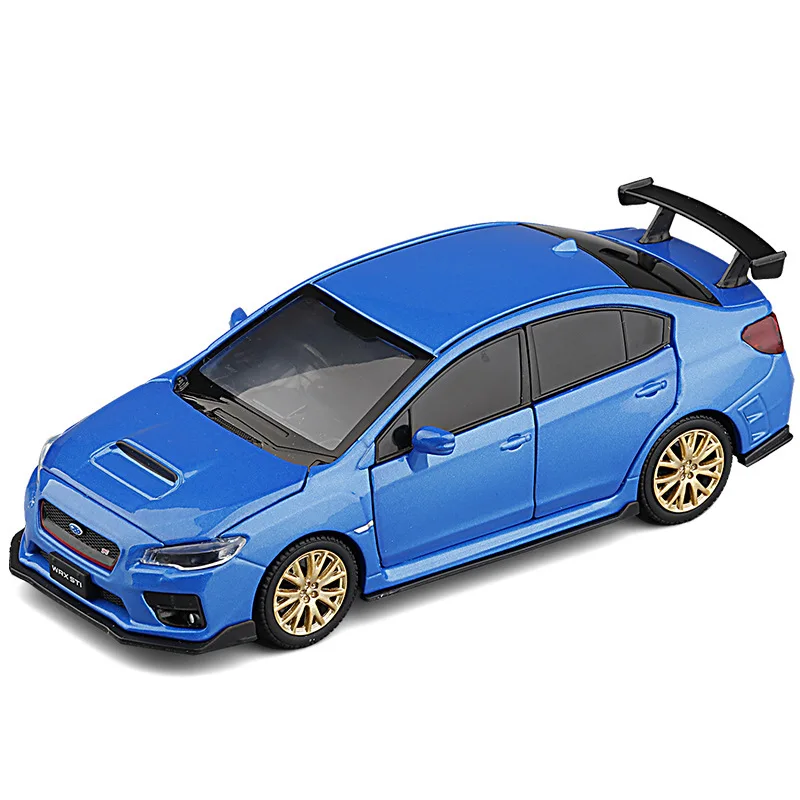 子供用ミニチュア合金車モデル,光付きミニチュアモデル,aru brzスーパーカー,jdm,arti wrx 2016, 1:32