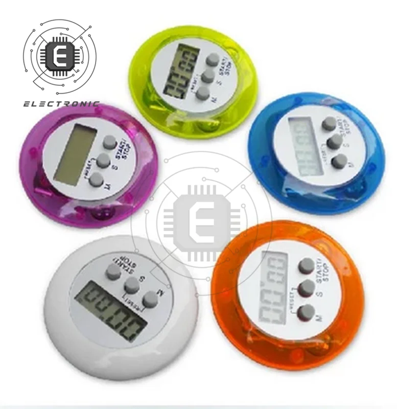 LCD Digital Display Kitchen Magnetic  Cooking Timer Countdown Alarm Clock Sound Mechanical Cooking Timer Alarm Counter