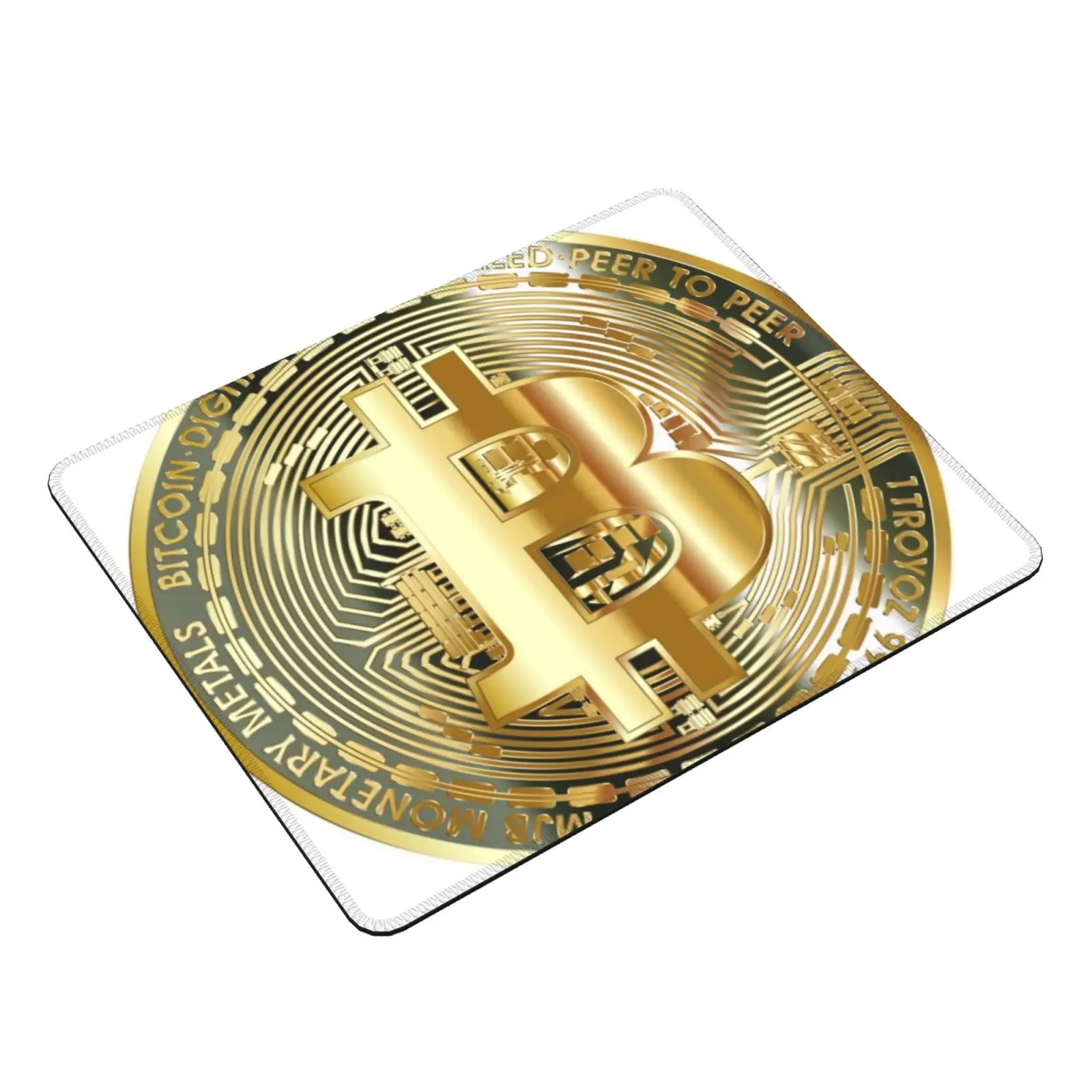 Bitcoin Mouse Pad stampa fai da te cuscino soldi Bitcoin Digital Money Gifts scambio di azioni