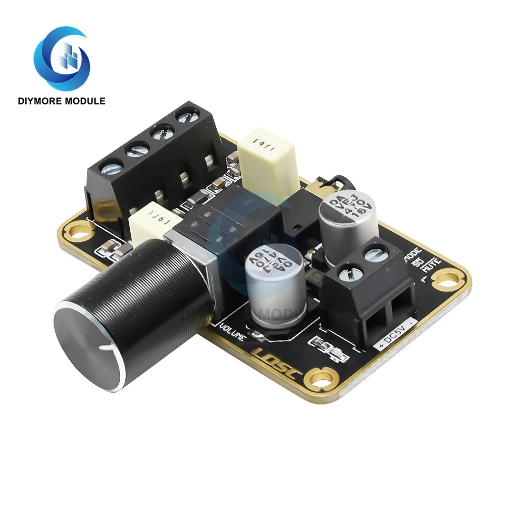 PAM8406 Stereo Dual Channel Digital Amplifier Board 5W+5W DC 5V Class D Audio Amplifier Module with Volume Control Sound Board