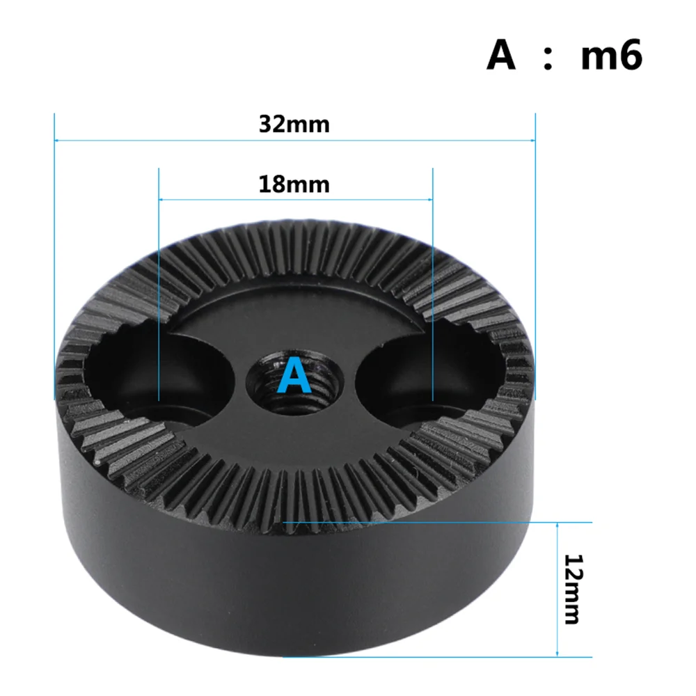 CAMVATE 5 Pieces Standard ARRI Rosette Mounting Adapter With M6 Female Thread & 1/4\