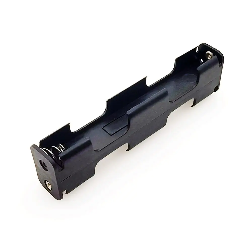 แบตเตอรี่4 X AA ยาวกลับ6V Dual ชั้นสองกล่อง9V คอนเทนเนอร์พลาสติก Soldering เชื่อมต่อ