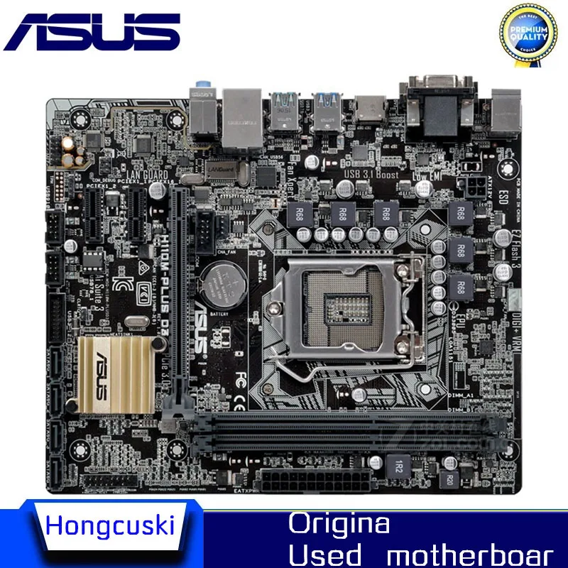 

For ASUS H110M-PLUS D3 Used original motherboard Socket LGA 1151 DDR3 H110 Desktop Motherboard