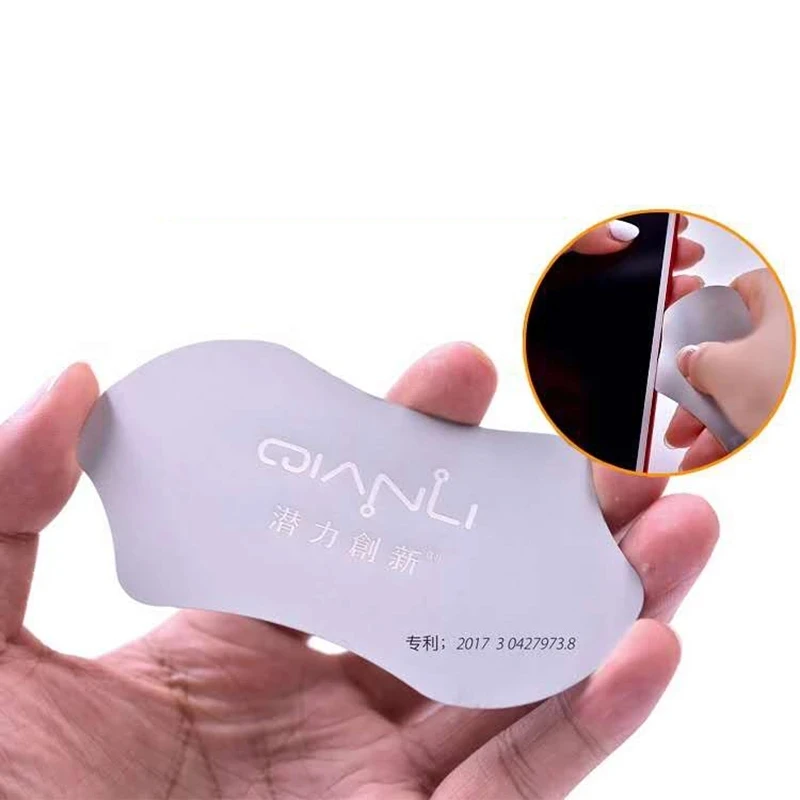 Qianli الفولاذ المقاوم للصدأ شاشة LCD تفكيك أداة الهاتف المحمول رقيقة بطاقة شفرة الذكية مناسبة لأدوات إصلاح الهاتف المحمول