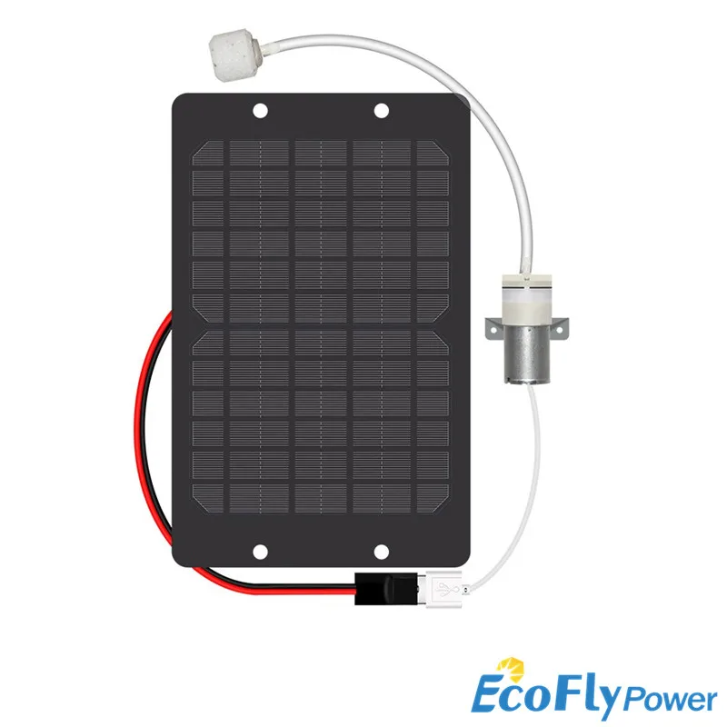 Solar Oxygen Pump/Solar Powered Oxygenator Water Oxygen Pump Pond Aerator Aquarium Air Pump Solar Panel Water Pump Garden Decor