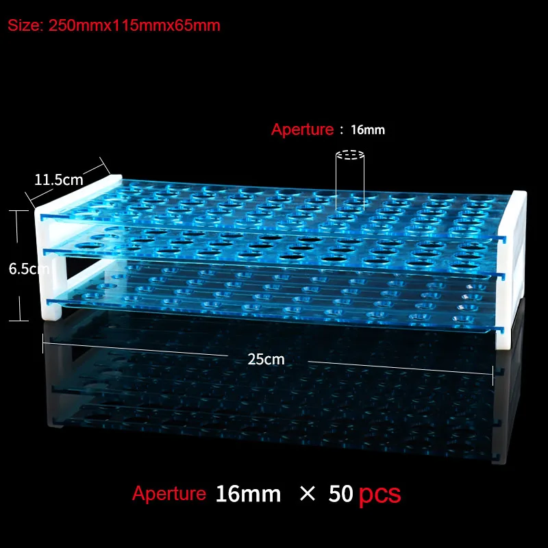 3 Layers/set, Scientific Experiment Equipment, Plastic Test Tube, Centrifuge Tube Rack, Three Layers of Blood Samples, Removable