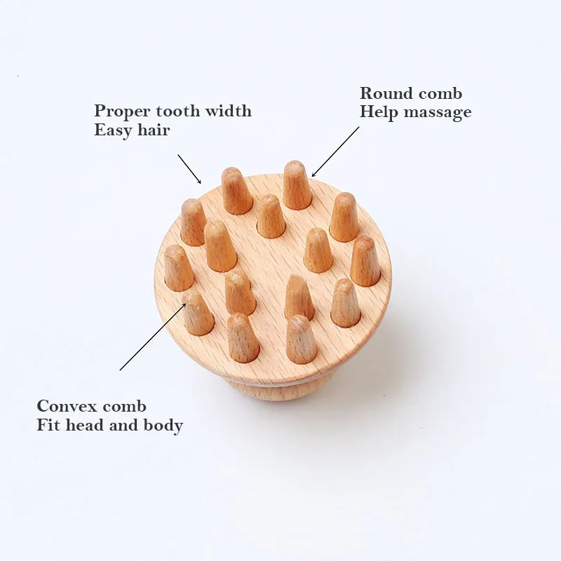 New Head Wood Massage Acupoint Wooden Claw Massager Scalp with Meridians Whole Wood Handle Health Care Household Massager