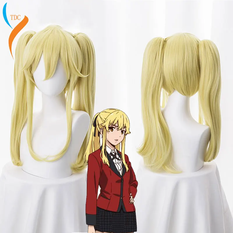 Kakegurui  Compulsive Gambler Mary Saotome Momobami Kirari Jabami Yumeko Synthetic Hair Cosplay Costume Wigs +Wig Cap