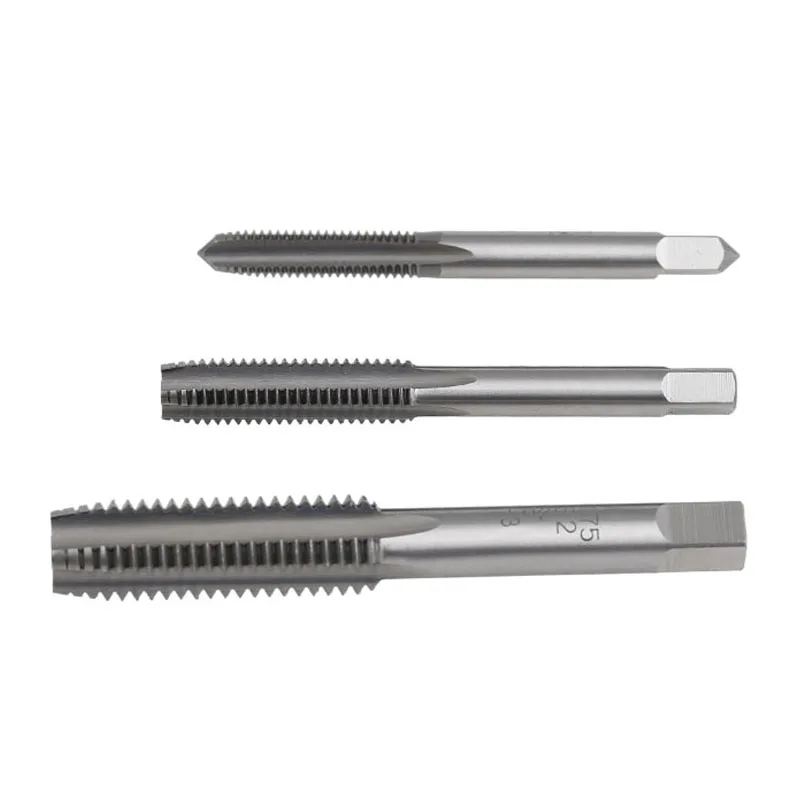 3 Chủ Đề Sprial Tập Bit Bộ Mũi Khoan SKS2 Hợp Kim Thép Không Gỉ Tay Sử Dụng Vòi Sáo Bit