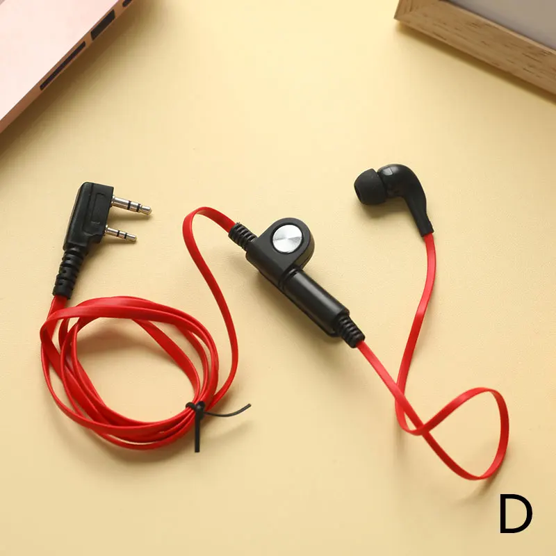 Écouteurs de type nouilles à 2 broches, casque d'écoute, prise K, pour Radio Baofeng Uv5R Bf-888S Uv5R