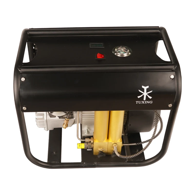 30MPA PCP Air Compressor Double Cylinder High Pressure with Double Filter Oil Water Separator for Tank Diving Air Rifle Gun M042