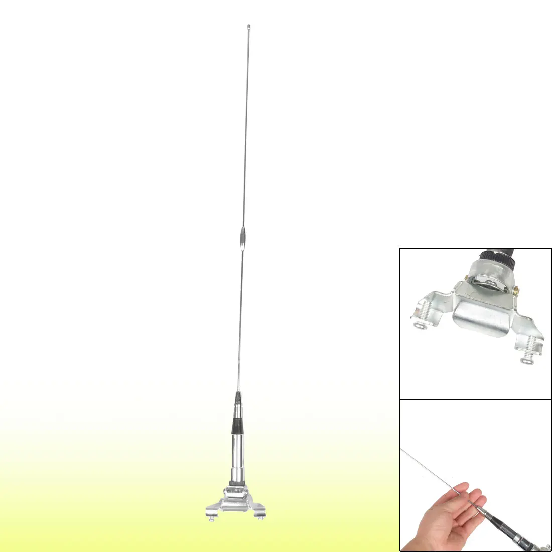 X AUTOHAUX-antena de techo Universal para coche, accesorio decorativo externo ajustable de 21,7 cm, aleación de aluminio y plástico