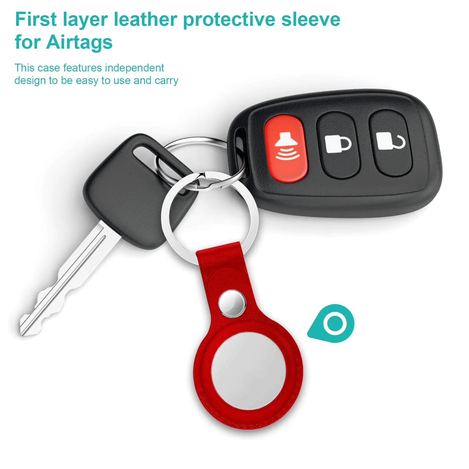 Étui de protection antichoc pour Apple AirTags, boucle de traceur pour traceur Apple dispositif Anti-perte, porte-clés de protection