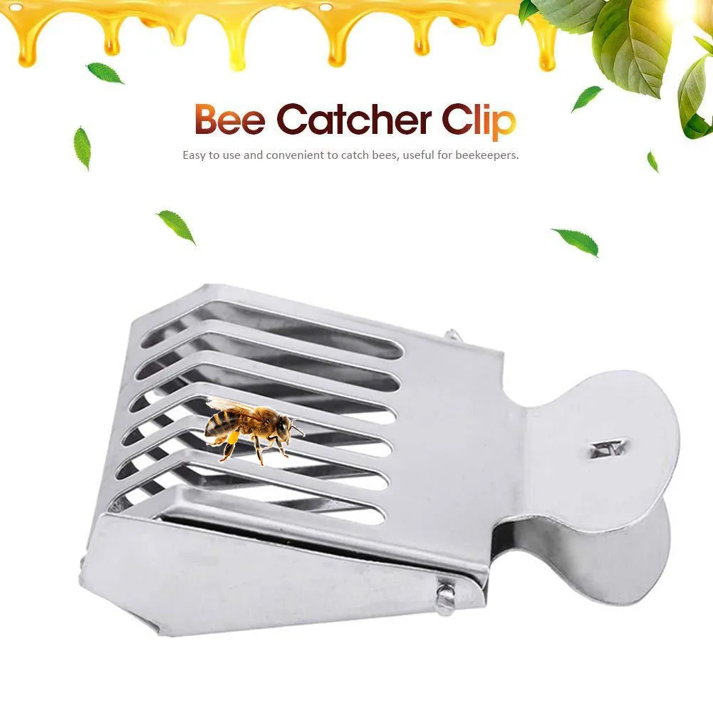 

1 PCS Stainless Steel Bee Catcher Cage Beekeeping Queen Bees Marking Catchers Clip Durable Material Beekeeper Apiculture Tools