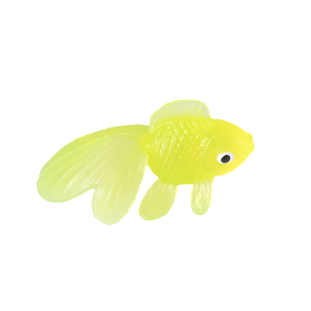 10pcs/set Kids Soft Rubber Gold Fish Baby Bath Toys for Children Simulation Mini Goldfish Water Toddler Fun Swimming Beach Gifts