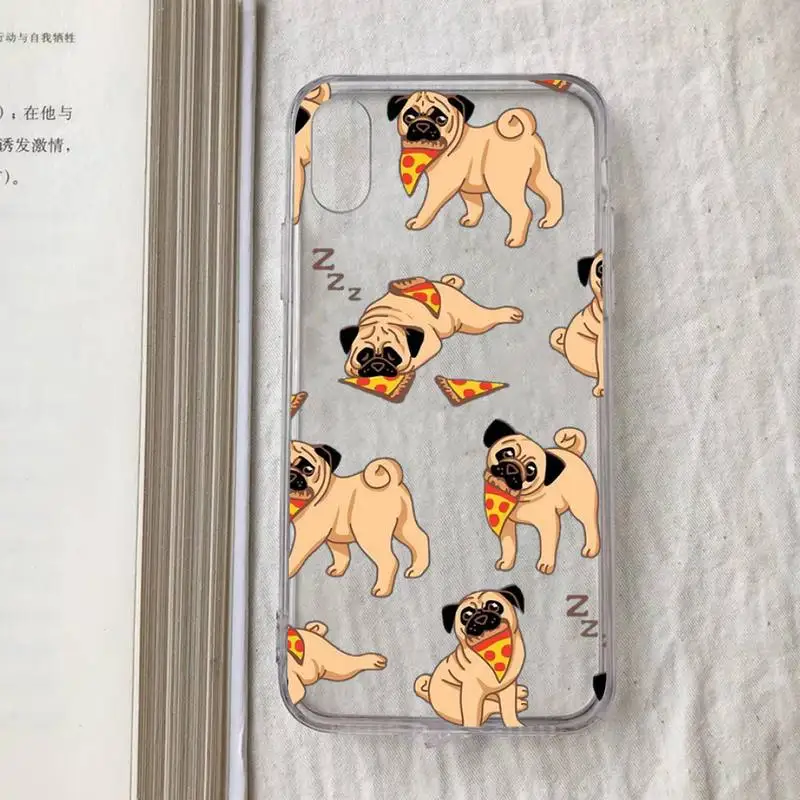 cute pug dog Phone Case for iPhone 11 12 13 mini pro XS MAX 8 7 6 6S Plus X 5S SE 2020 XR case