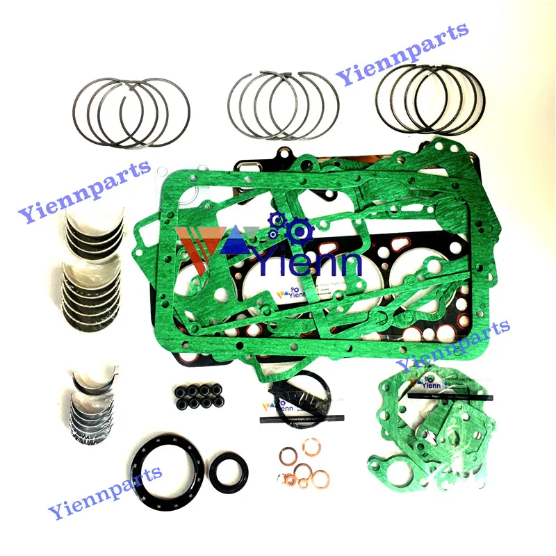 

For HINO N04C N04C-UT N04C-UR Overhaul Re-ring Kit with Full Gasket Piston ring bearing set Truck 16V Diesel Engine Spare Parts