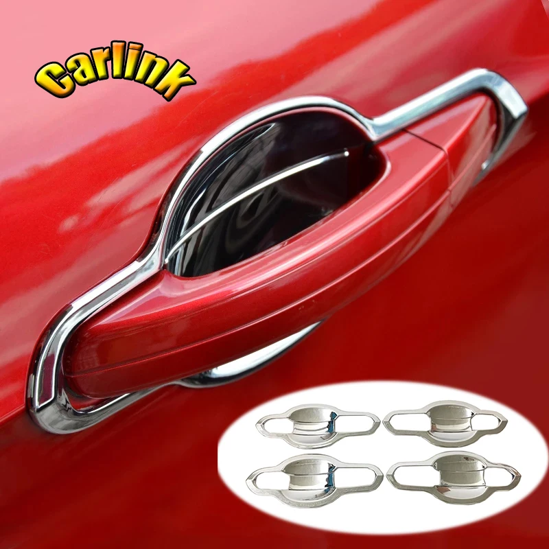 

For Ford Kuga Escape 2013-2017 ABS Chrome DOOR HANDLE BOWL CUP CATCH CAVIT Covers Trim accessories Car Styling 8pcs