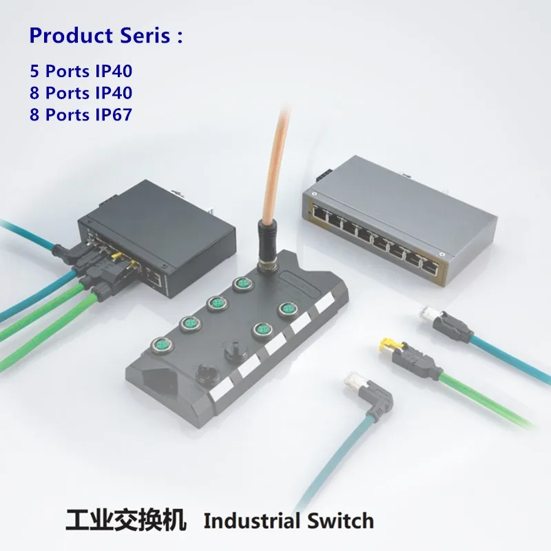 Imagem -04 - Interruptor Industrial dos Ethernet Portos Ip67 ce Rohs