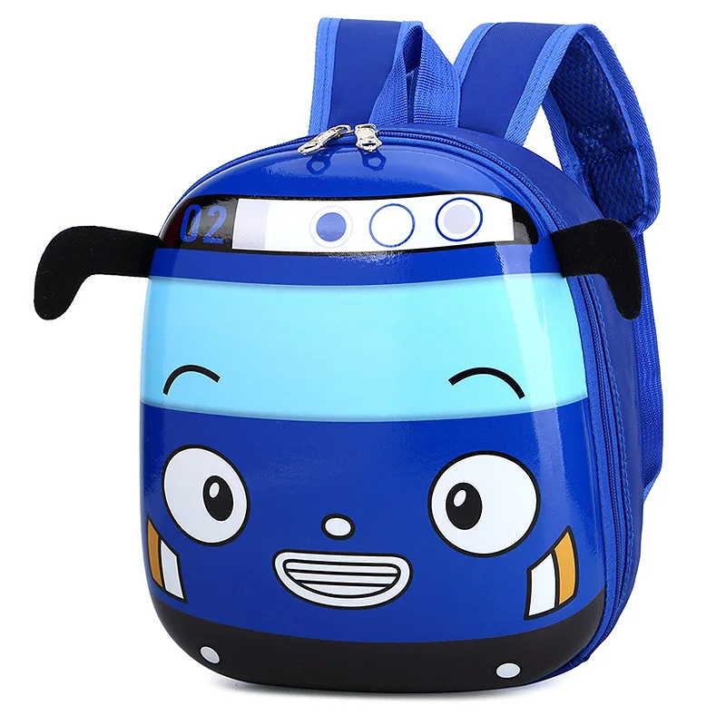 Sacs d\'école de bus de dessin animé 3D pour enfants, sac à dos pour enfants, plecak, ruzzak, plecaki