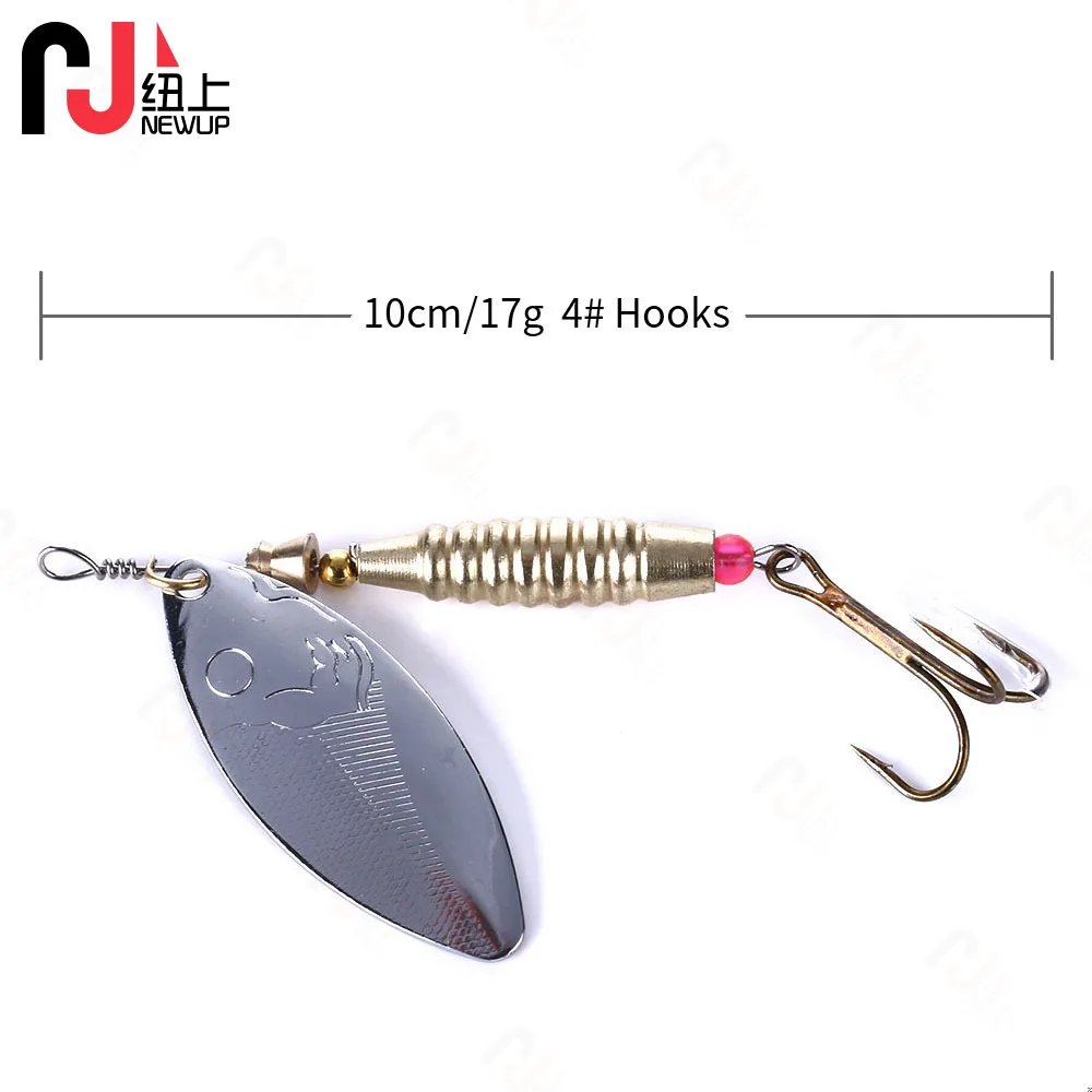 1 قطعة 10 سنتيمتر 17g الصيد Wobblers المرقط المعادن ملعقة الغزالون السحر تهزهز يطير الاصطناعي الطعم مع التريبل خطاف Swimbait باس معالجة
