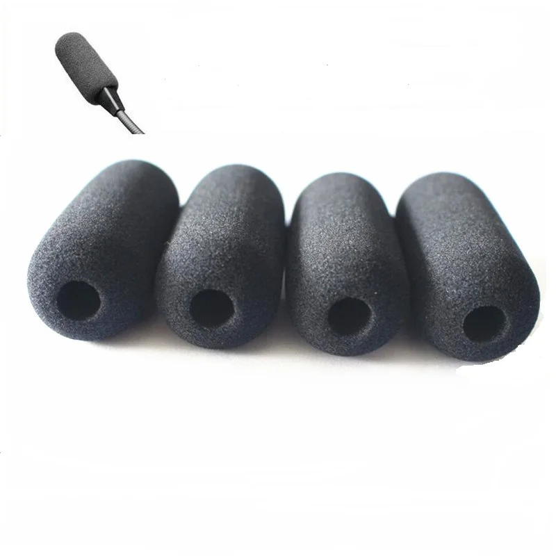 10 قطعة Mic رغوة غطاء الزجاج الأمامي ل سنهيسر الطيران سماعات HMEC-25 ، HME100 ، HME110 ، HMEC-300 ، HMEC-350 ، HMEC-400