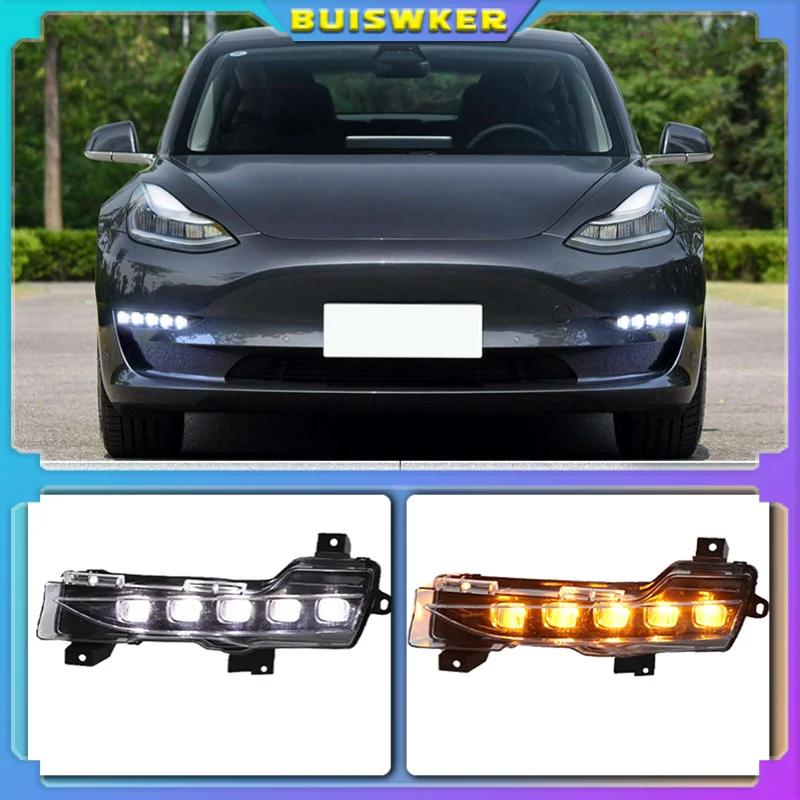 

Дневные ходовые огни Tesla Model 3, 2017, 2018, 2019, 2020, 2021, 1 комплект