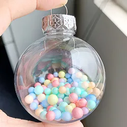 10pcs 8cm 10cm Light Bulbs Transparent Ball DIY Craft Fillable Ball Plastic Wedding Light Bulbs Christmas Decoration Fillable