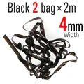 4mm 2 bolsas Negro