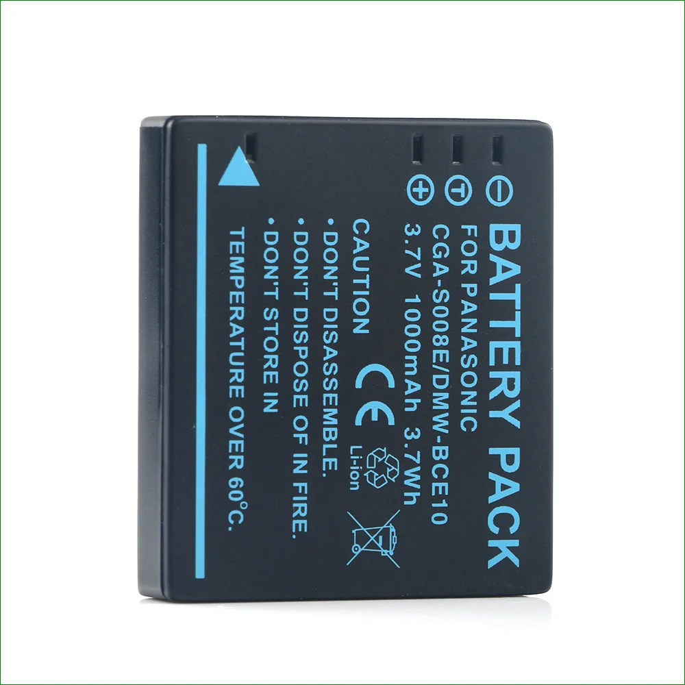 CGA-S008A S008E DMW-BCE10 Pin Máy Ảnh Cho Panasonic DMC-FS3 FS5 FS20 FX30 FX33 FX35 FX36 FX37 FX38 FX55 FX500 FX520