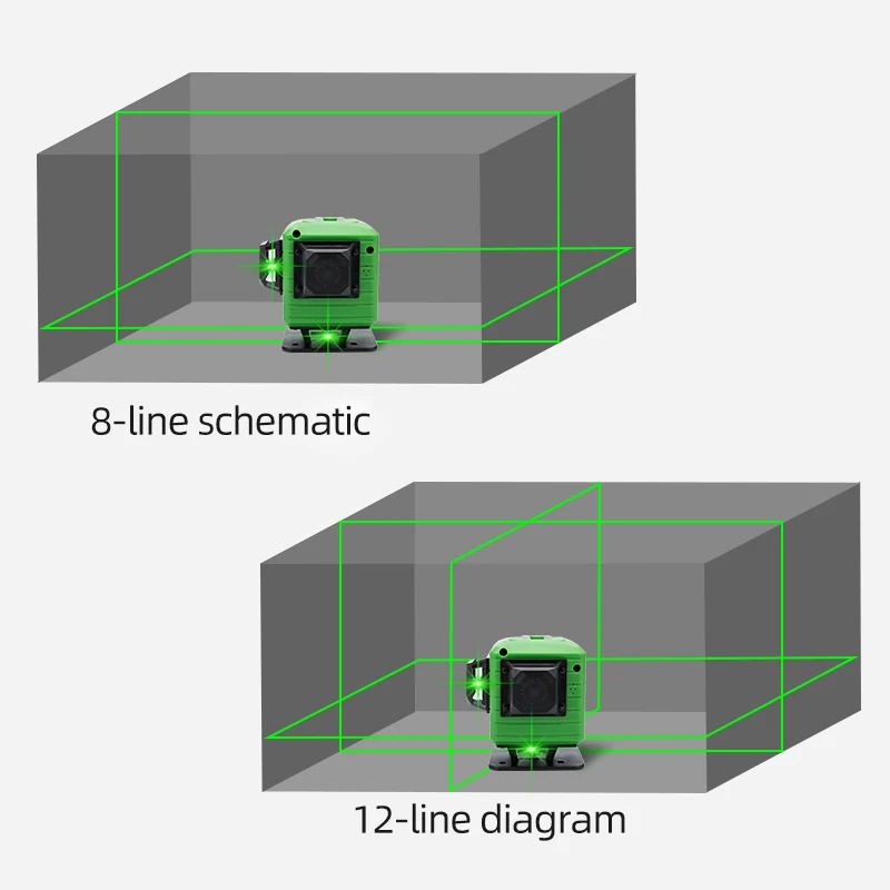 New Leter 3D Electronic Leveling Green  Laser Level