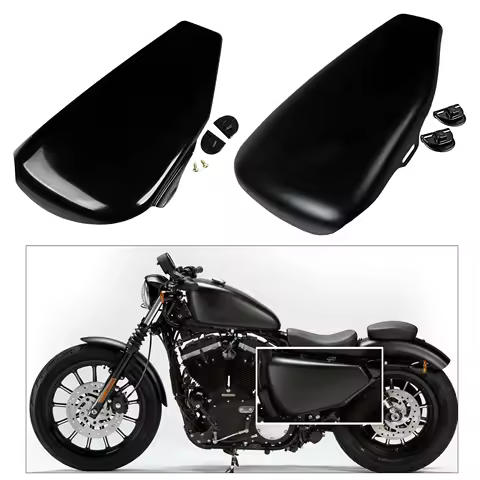 Motercycle Left Battery Side Cover Protector Guard For Harley 1200 Nightster/Forty Eight/ Sportster 1200/883/883L/883R 2004-13