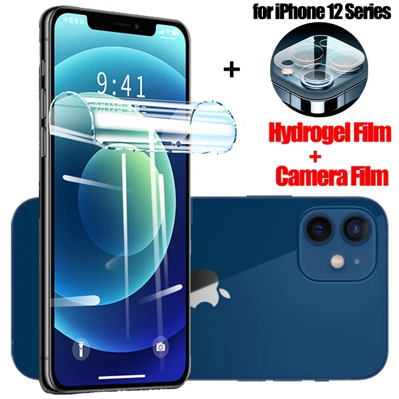 hydrogel film for iphone12 pro screen protector iphone 12pro max apple 12 mini soft glass protection iphone 12 pro max