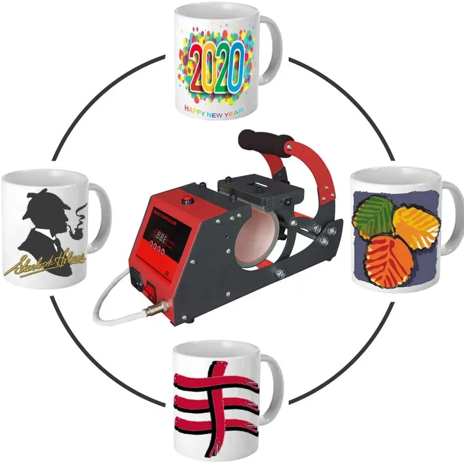 SolToPrint Mug Press 4 In 1 Sublimation Heat Transfer Presses for Cups, 6oz 10oz 11oz 12oz