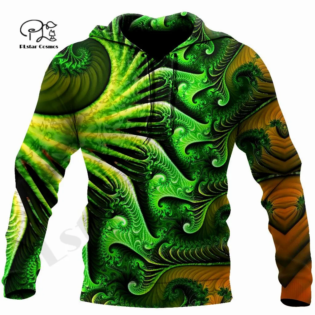 PLstar Cosmos 3DPrint Newest Maori Tribal Green Funny Premium Awsome Unique Harajuku Streetwear Unisex Hoodie/SweatshirtZip 5