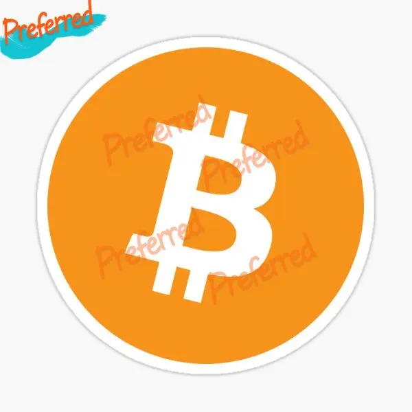 High Quality Bitcoin Decal Motocross Racing Laptop Helmet Trunk Wall Vinyl Car Sticker Die Cutting Waterproof PVC