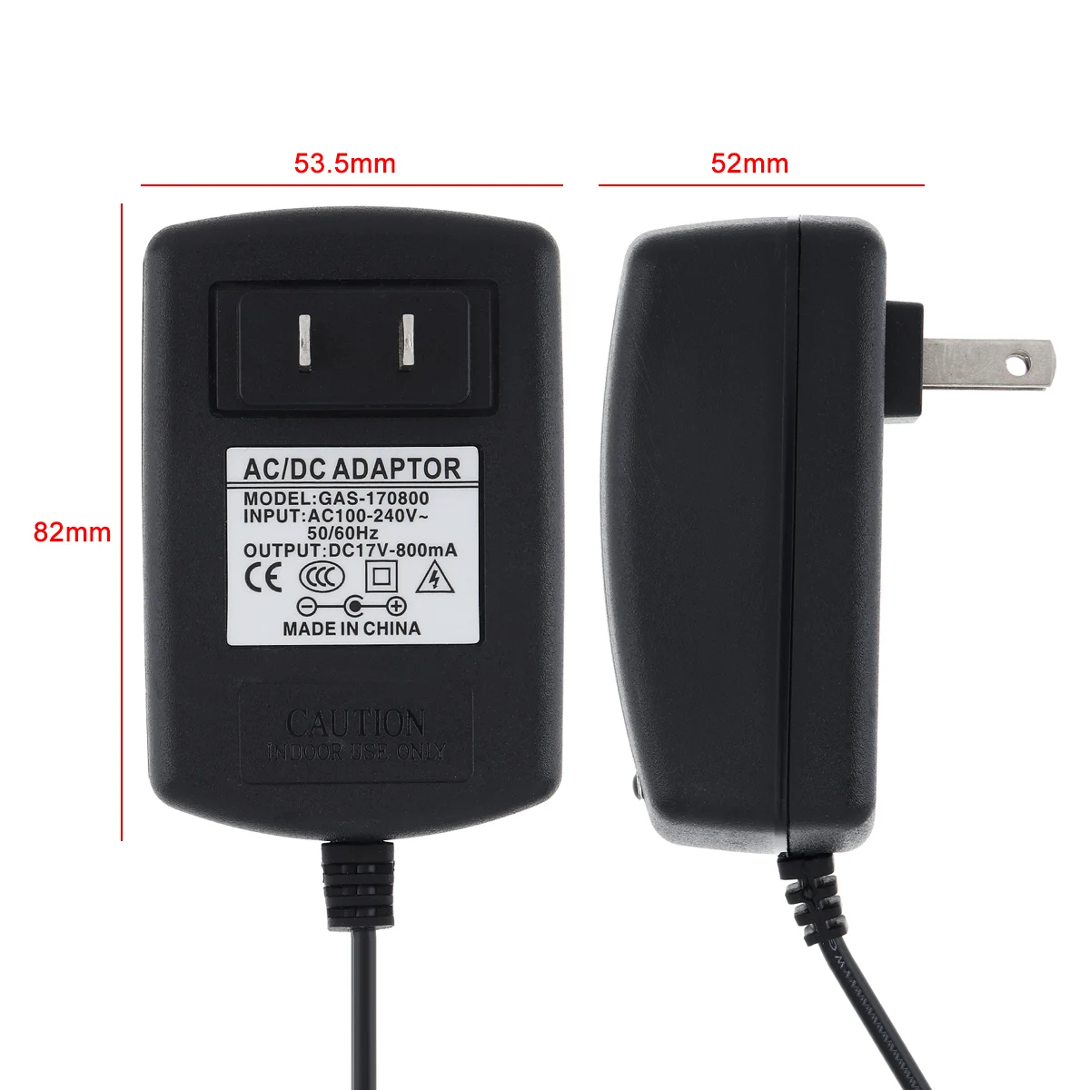 80 centimetri Universale di DC 16.8-17V Batteria Al Litio Ricaricabile del Caricatore 100-240V di Alimentazione per il Litio trapano elettrico Cacciavite